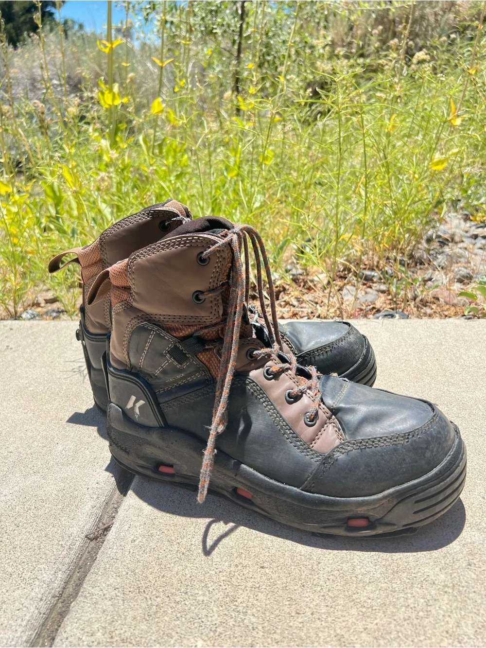 Korkers Men’s Buckskin Wading Boot Kling-On/Felt